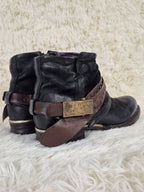 A.S.98 Buckled Cowboy Boots