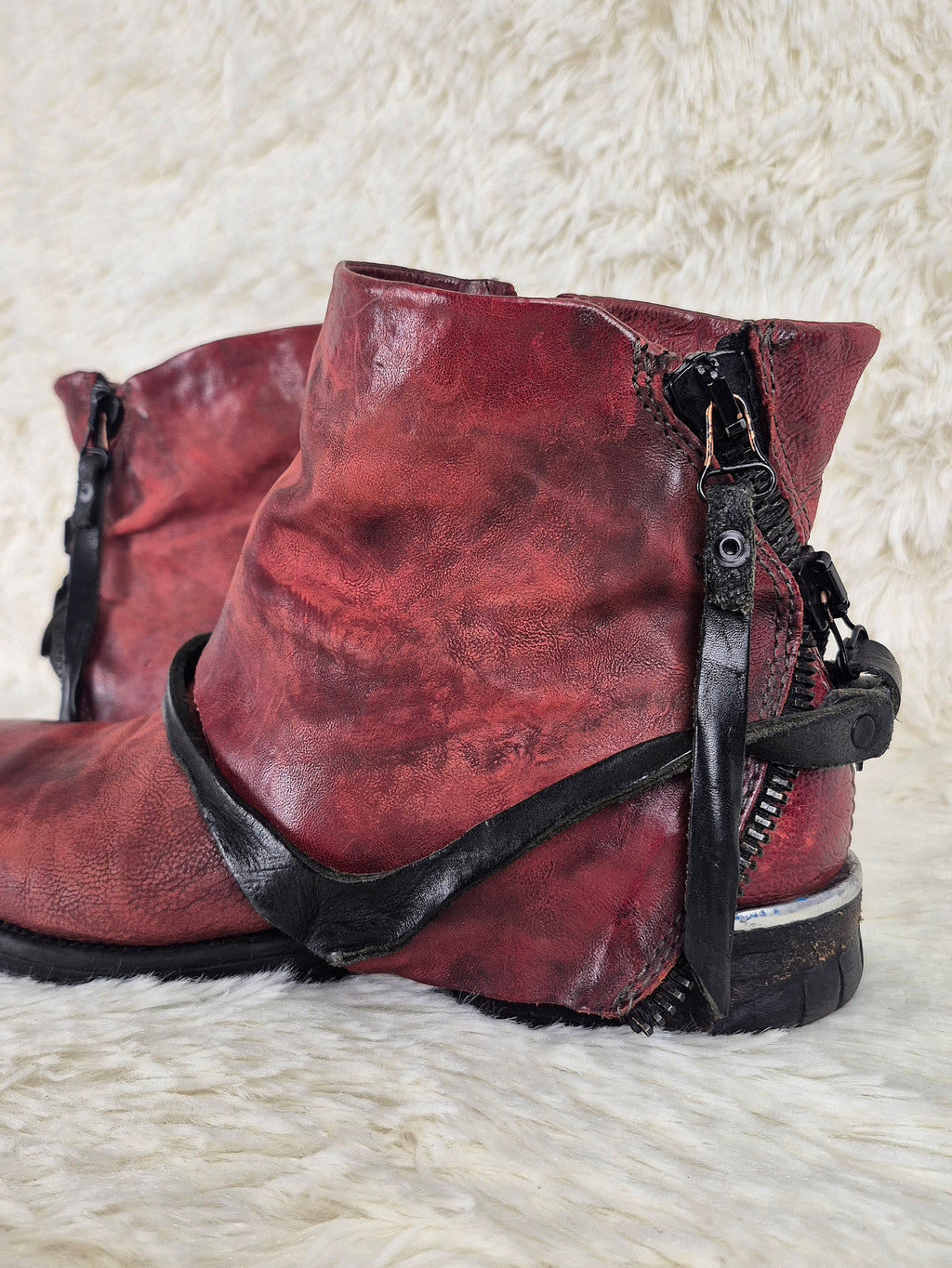 A.S.98 Leather Wrap Boots