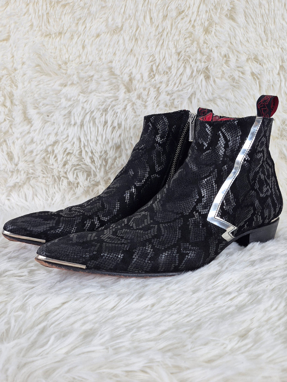 Jeffery West Metallic Charmed Boots