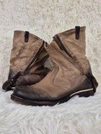 A.S.98 Slouched Double Zipper Boots