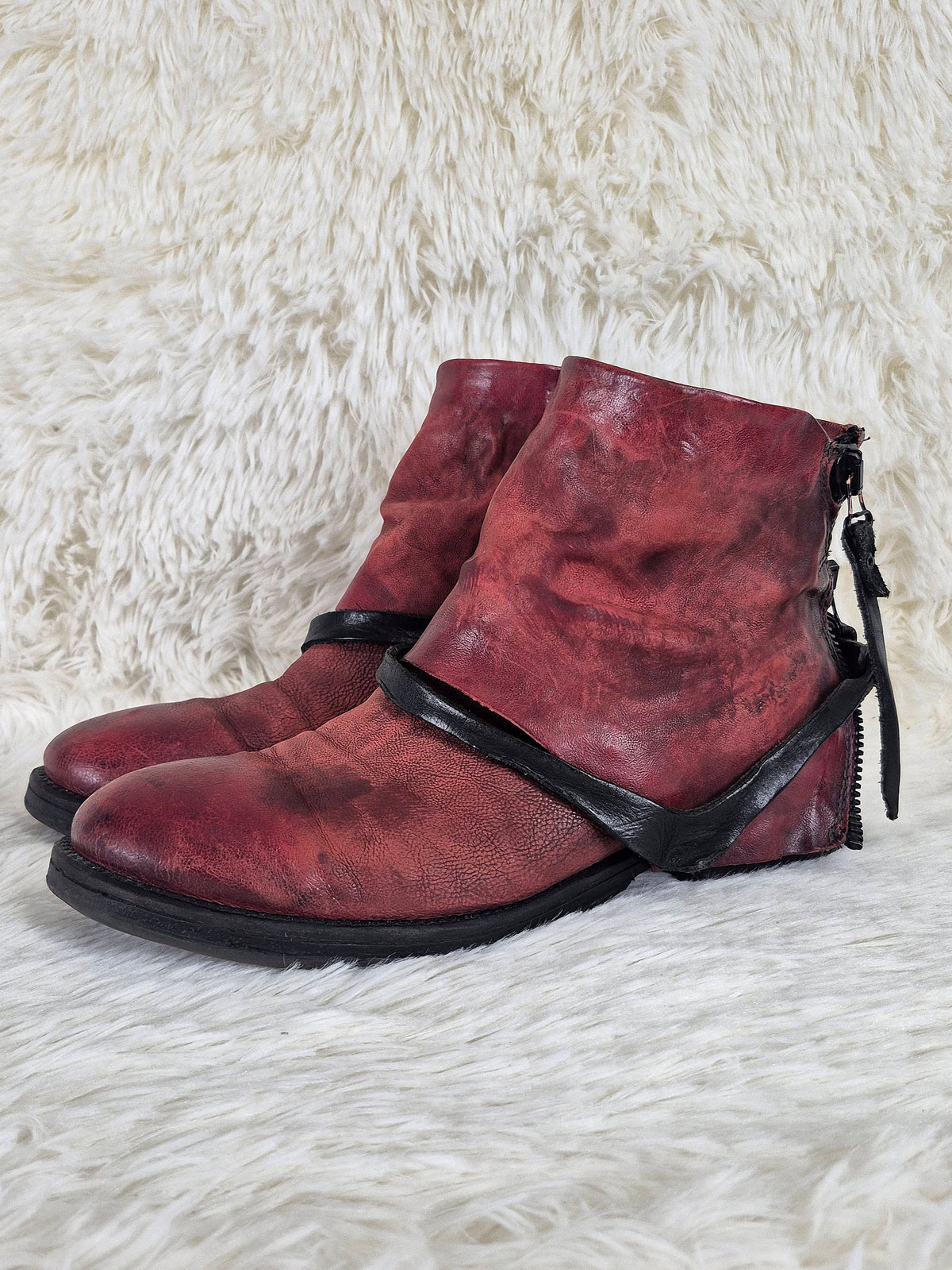 A.S.98 Leather Wrap Boots