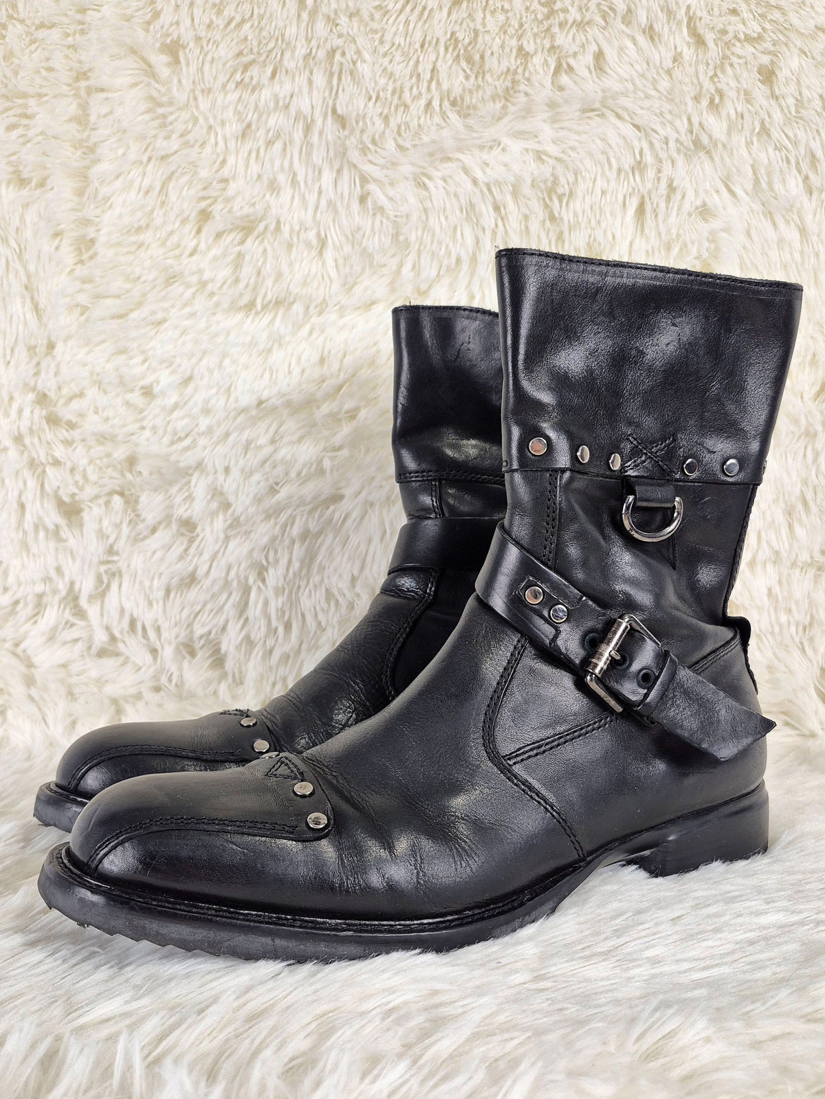 Cesare Paciotti Studded Belt Boots
