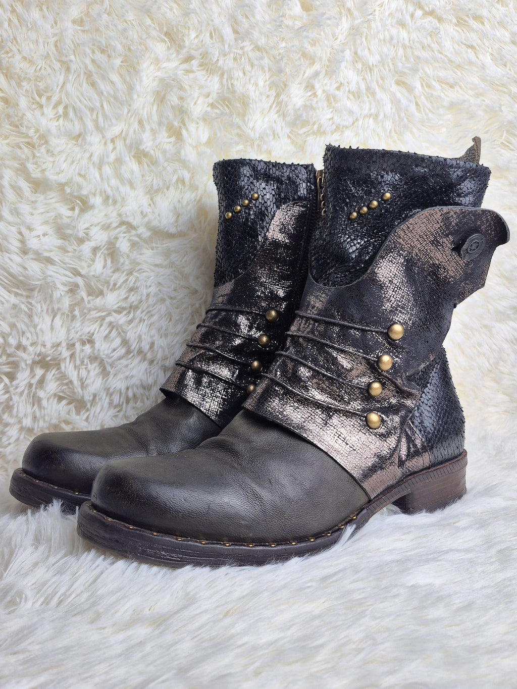 A.S 98 Studded Leather Boots