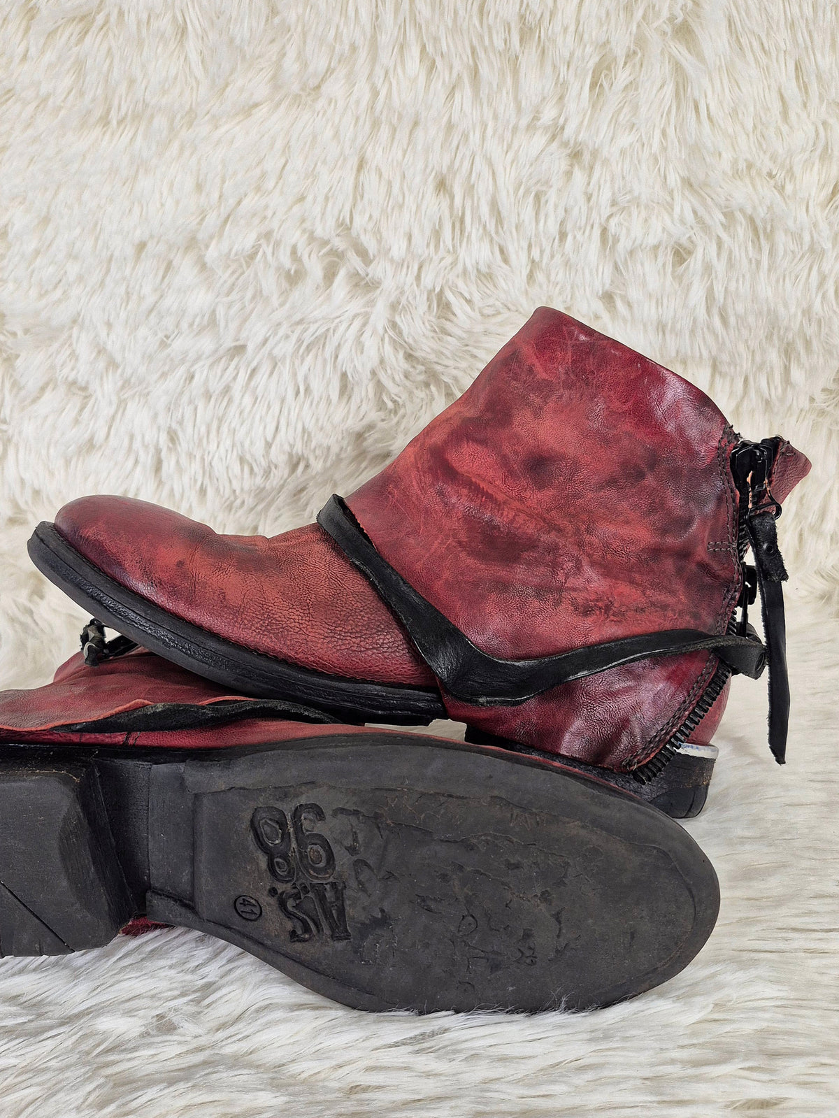 A.S.98 Leather Wrap Boots