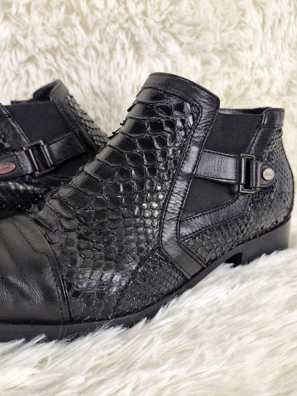 Italian Python Belt Boots