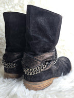 Roberto D'Angelo Chained Leather Boots