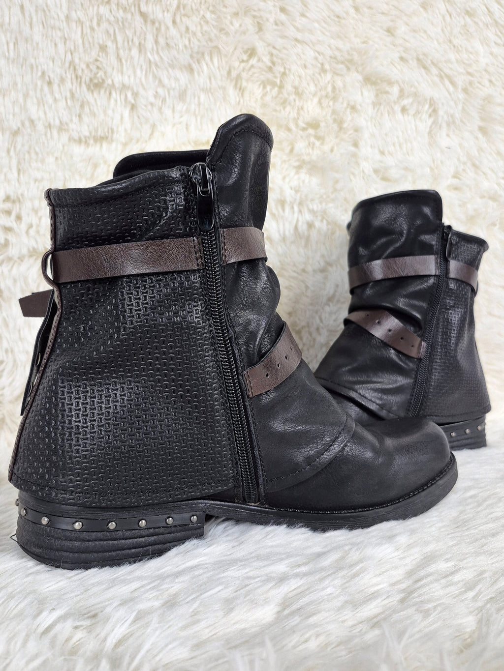 Charmed Black Leather Boots
