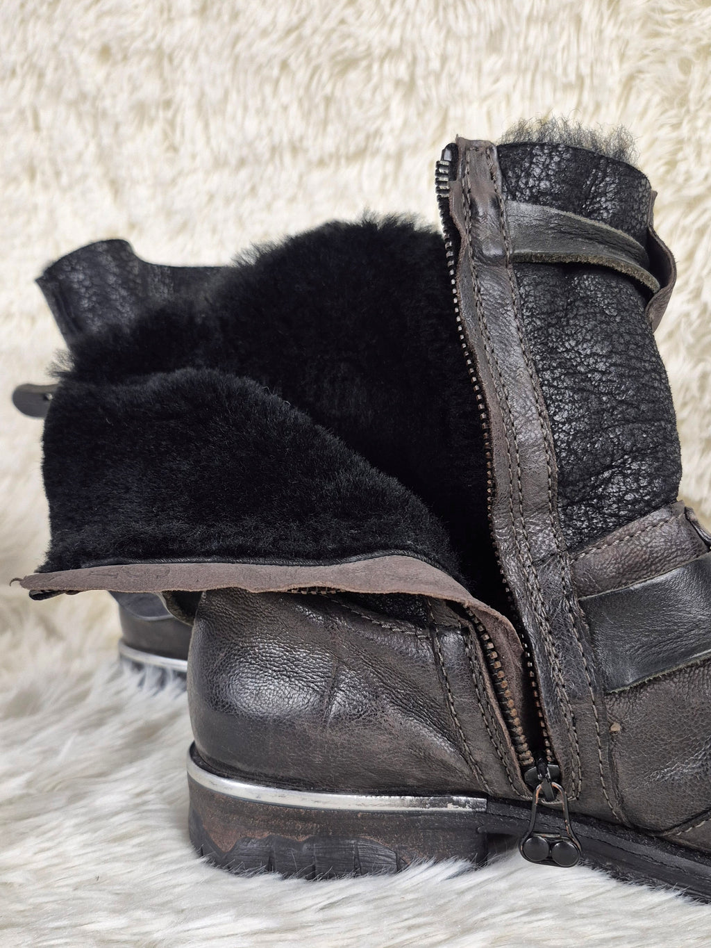 A.S.98 Fur-Lined Leather Boots