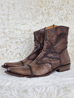 Italian Braided Stitch Boots
