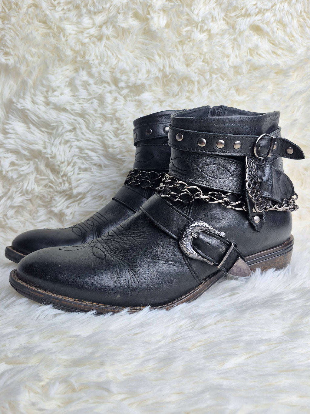 Italian Metal Charmed Boots