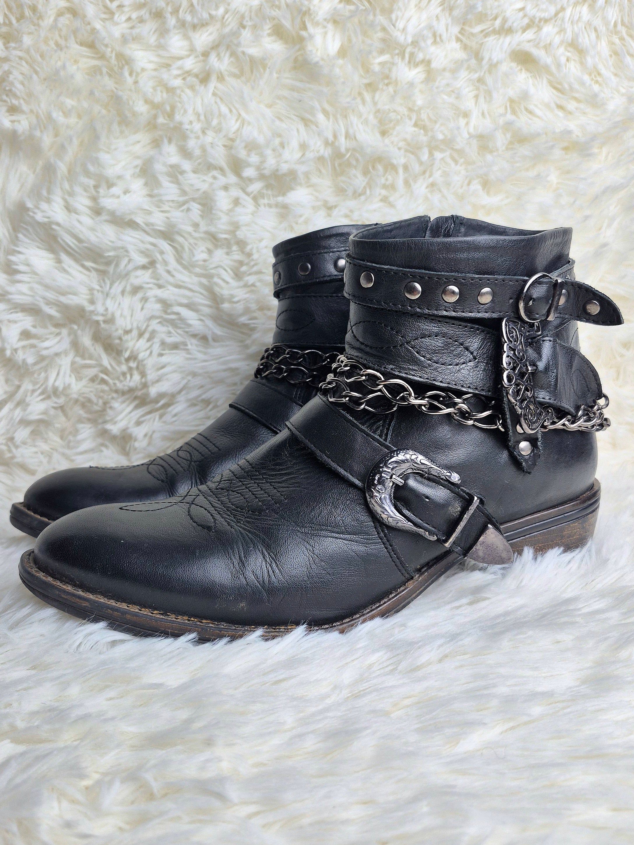 Italian Metal Charmed Boots