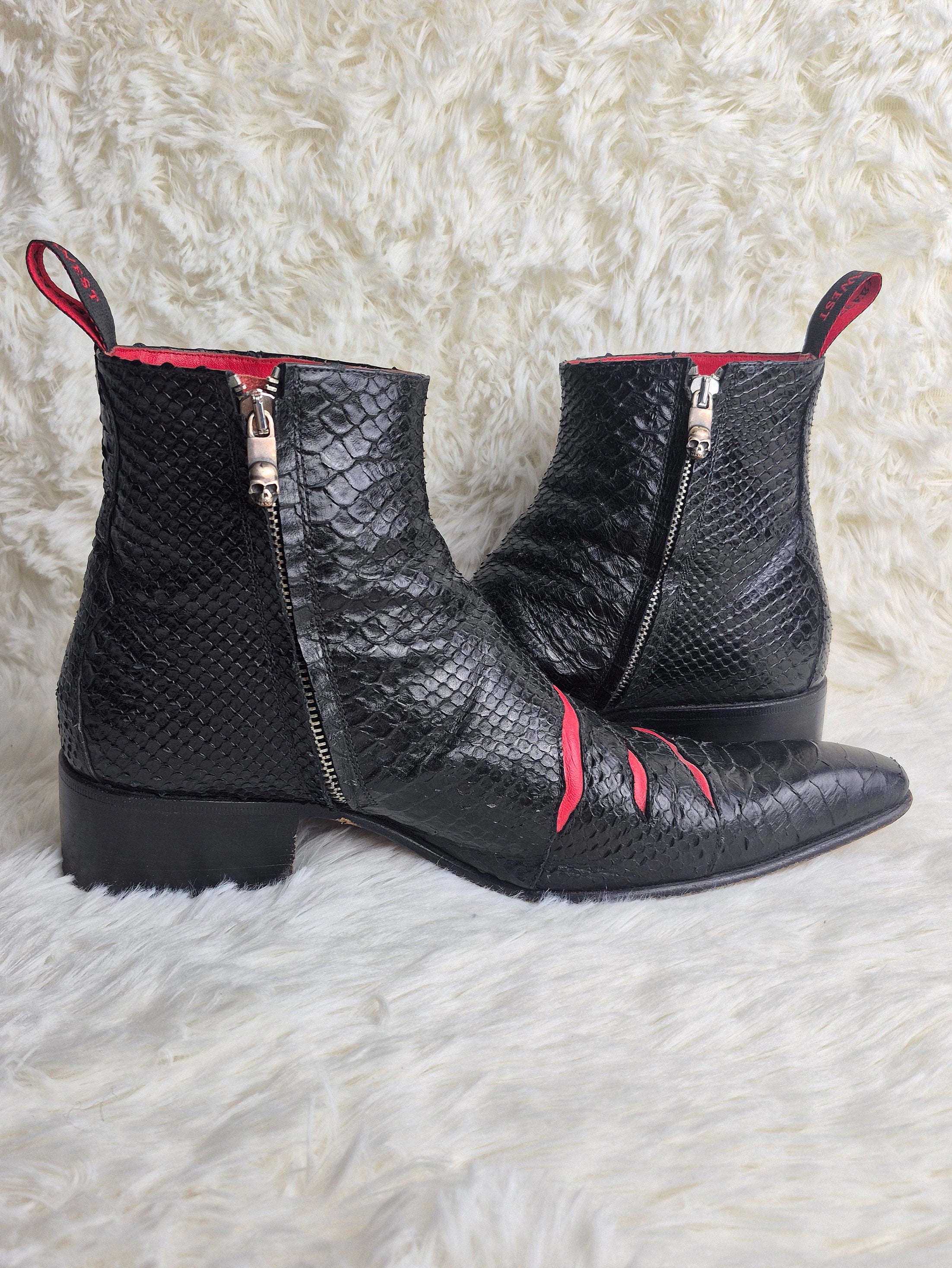 Jeffery West Red Clawmark Boots