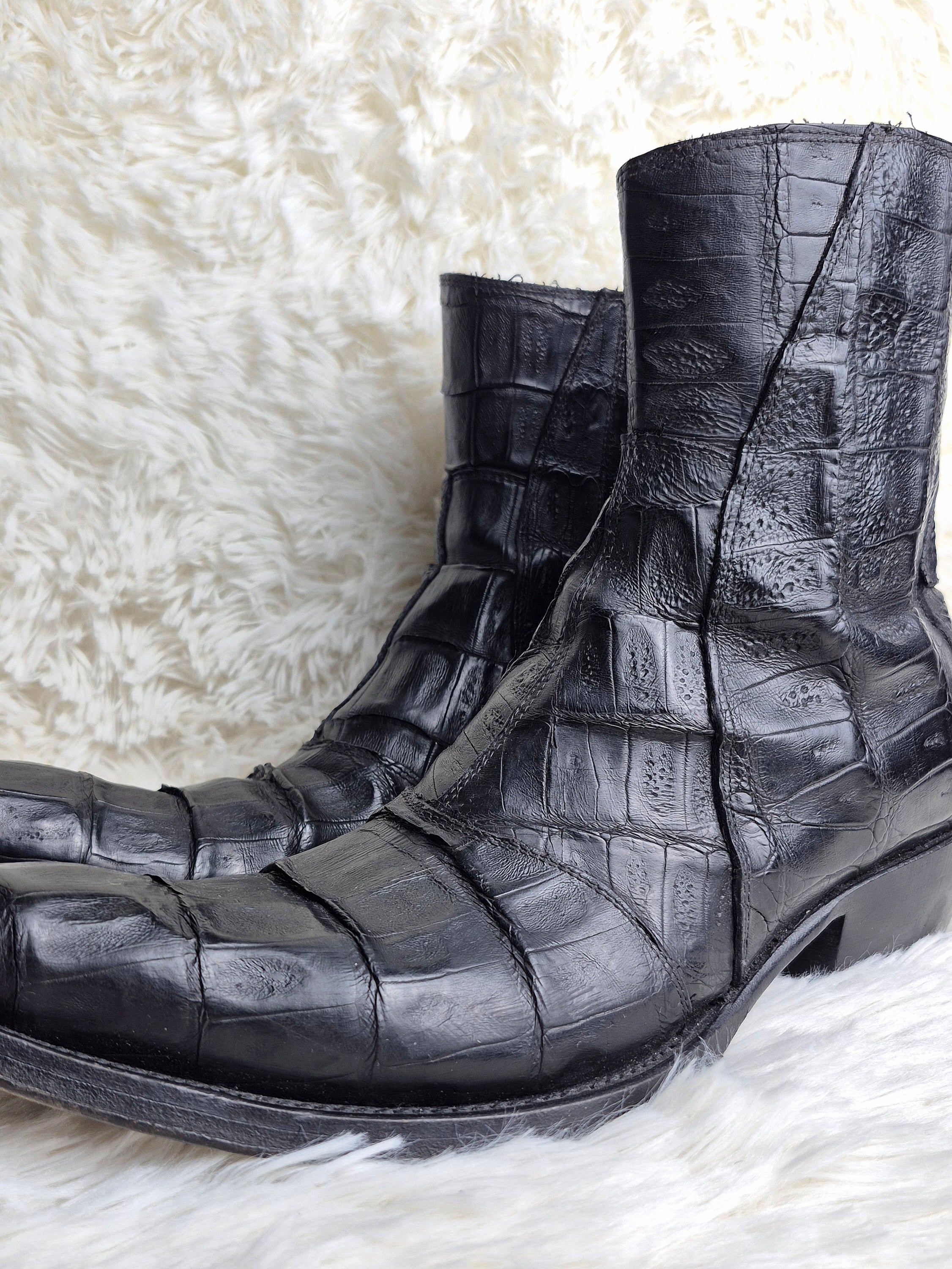 Gianni Barbato Crocodile Boots