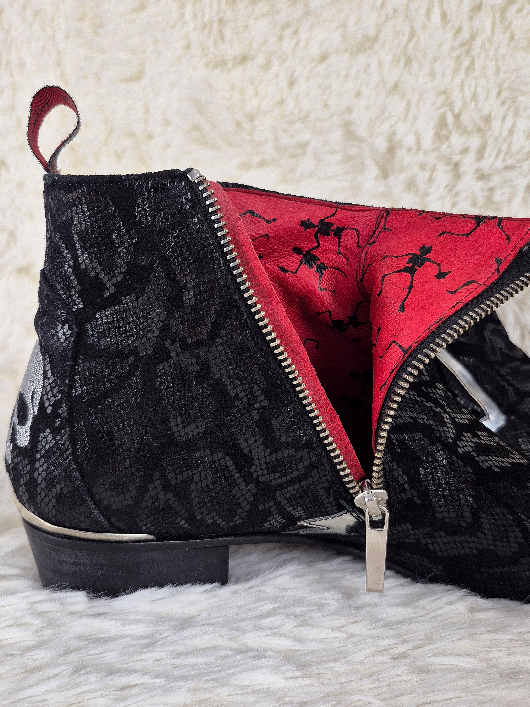 Jeffery West Metallic Charmed Boots