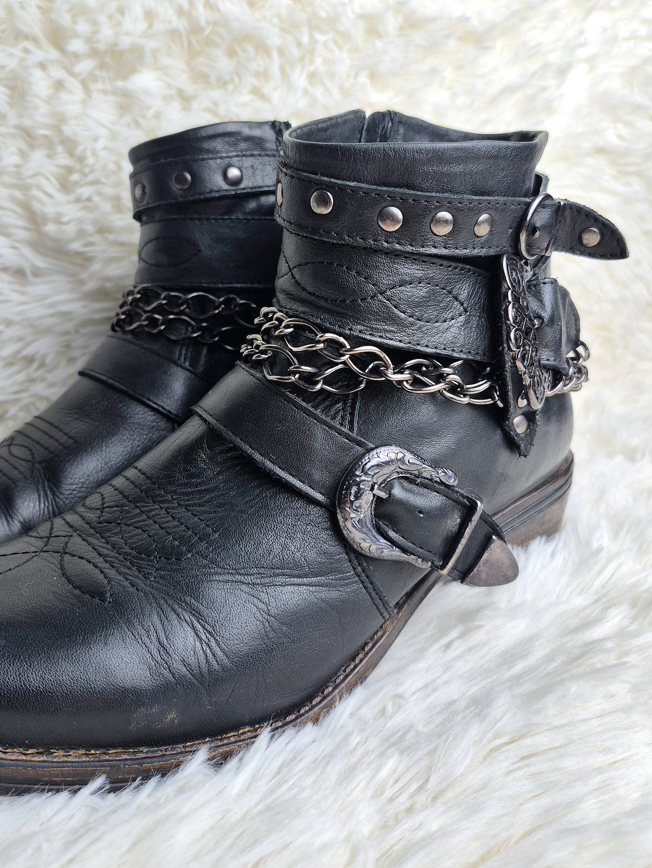 Italian Metal Charmed Boots
