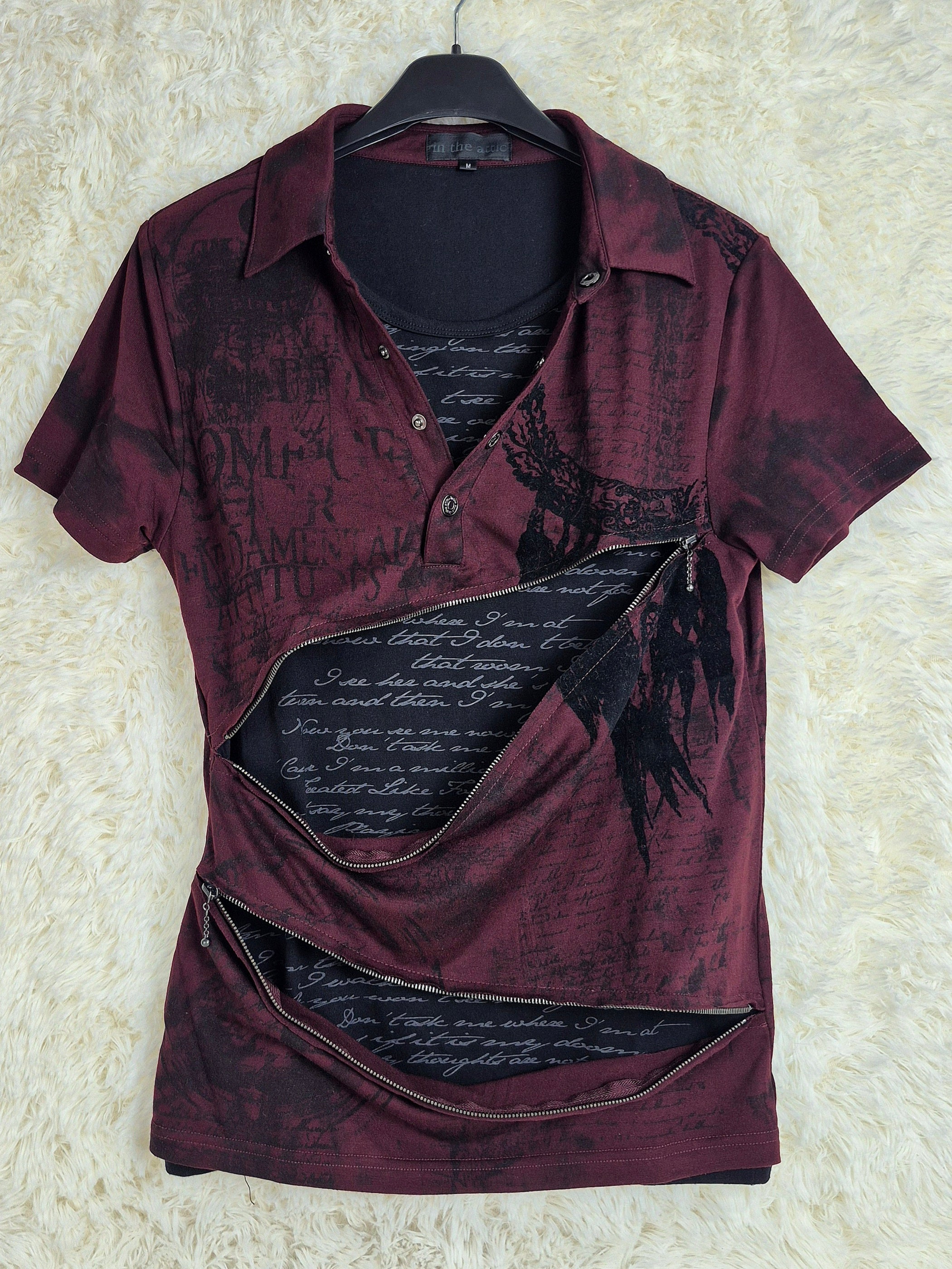 In The Attic Double Zipper Polo