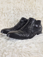 Italian Python Belt Boots