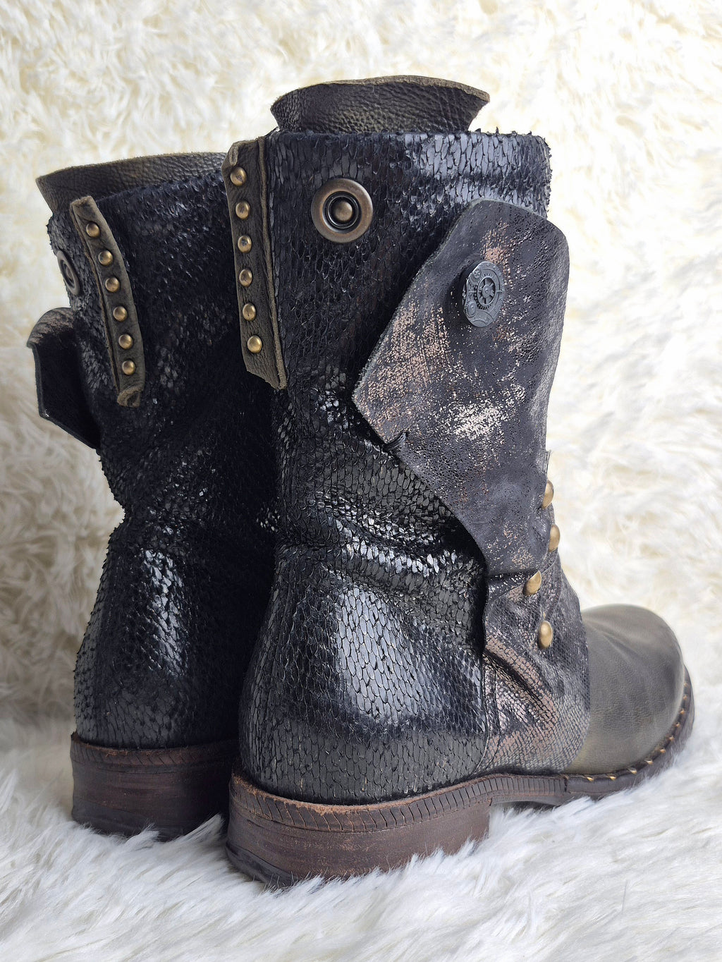 A.S 98 Studded Leather Boots