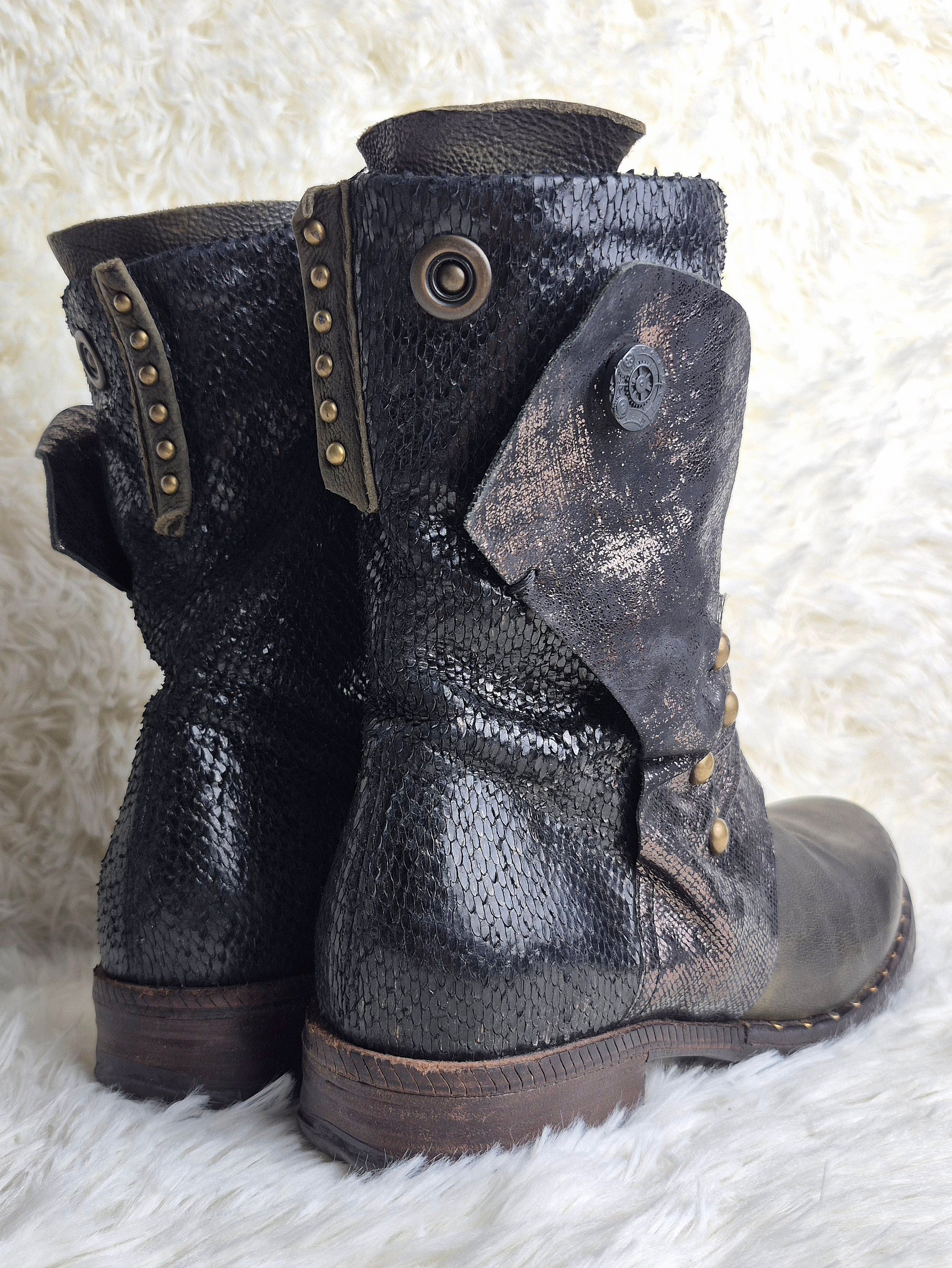 A.S 98 Studded Leather Boots