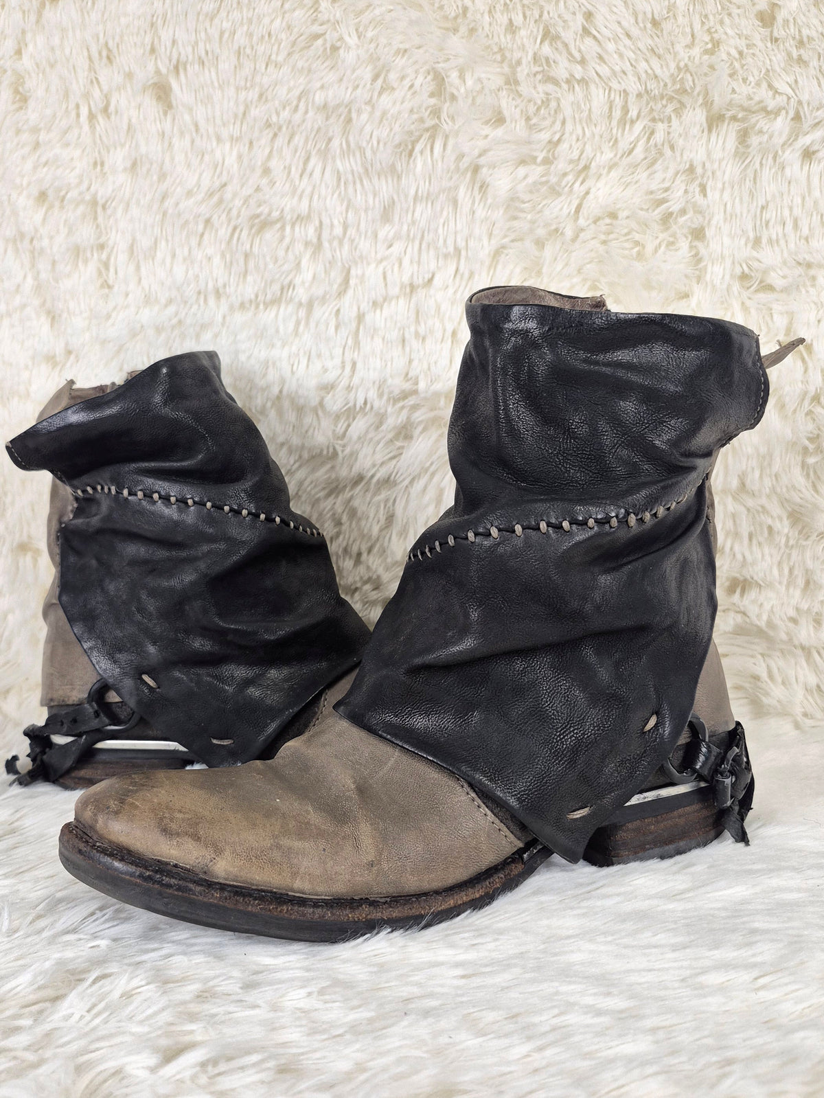 A.S.98 Hooded Leather Boots