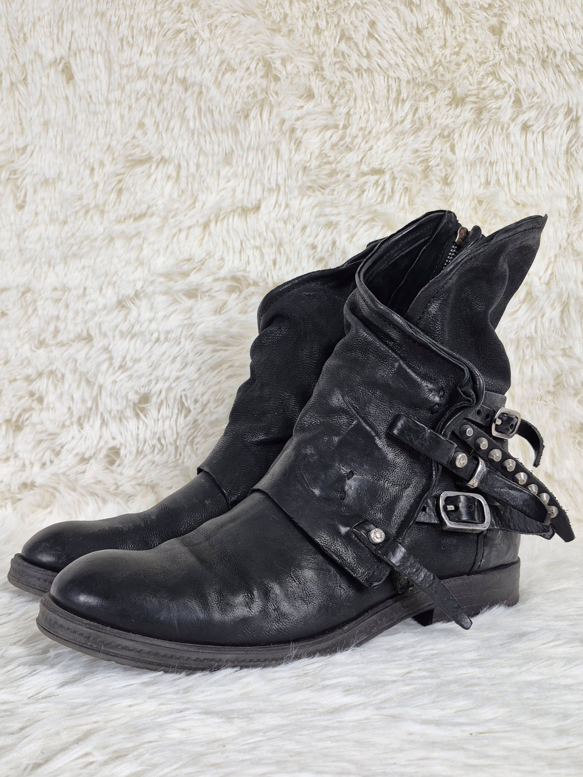 A.S.98 Raw Cut Leather Boots