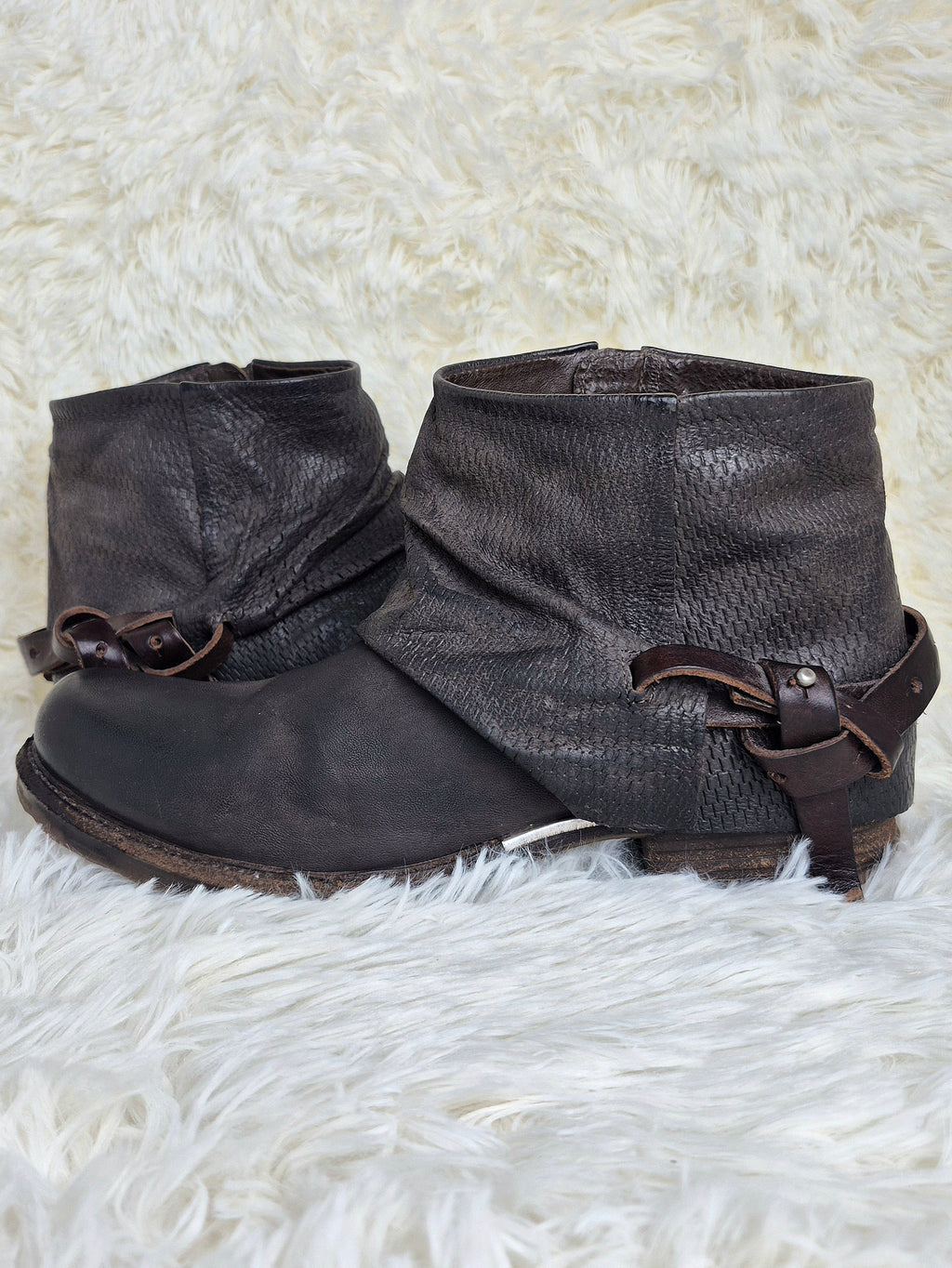 A.S 98 Double Leather Flap Boots