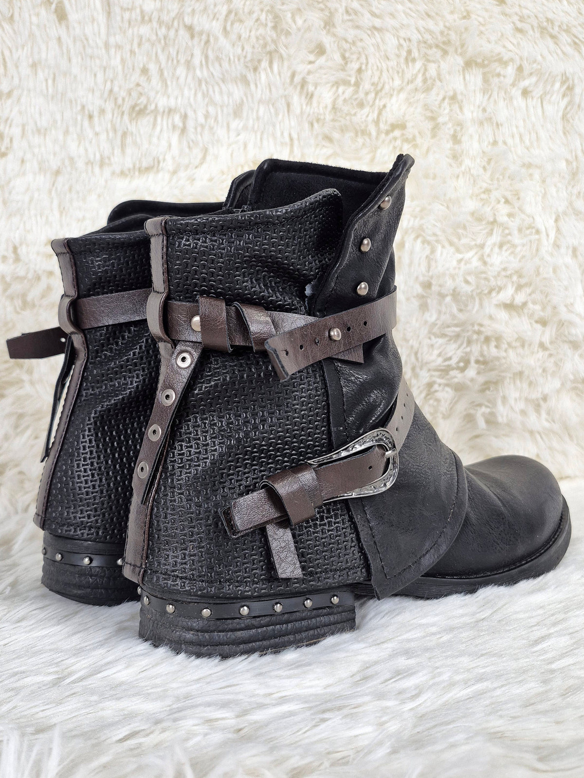 Charmed Black Leather Boots