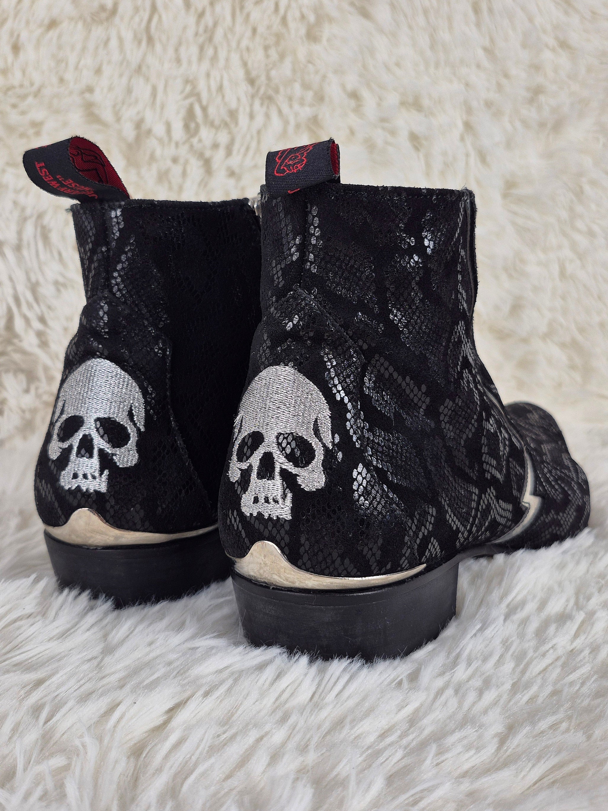 Jeffery West Metallic Charmed Boots