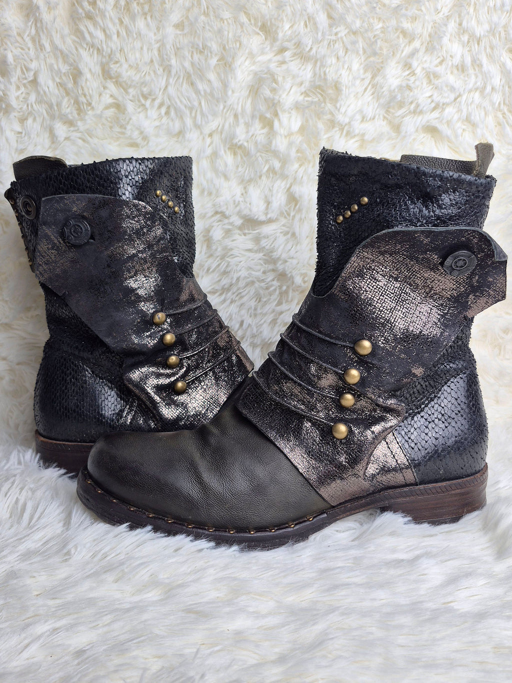 A.S 98 Studded Leather Boots