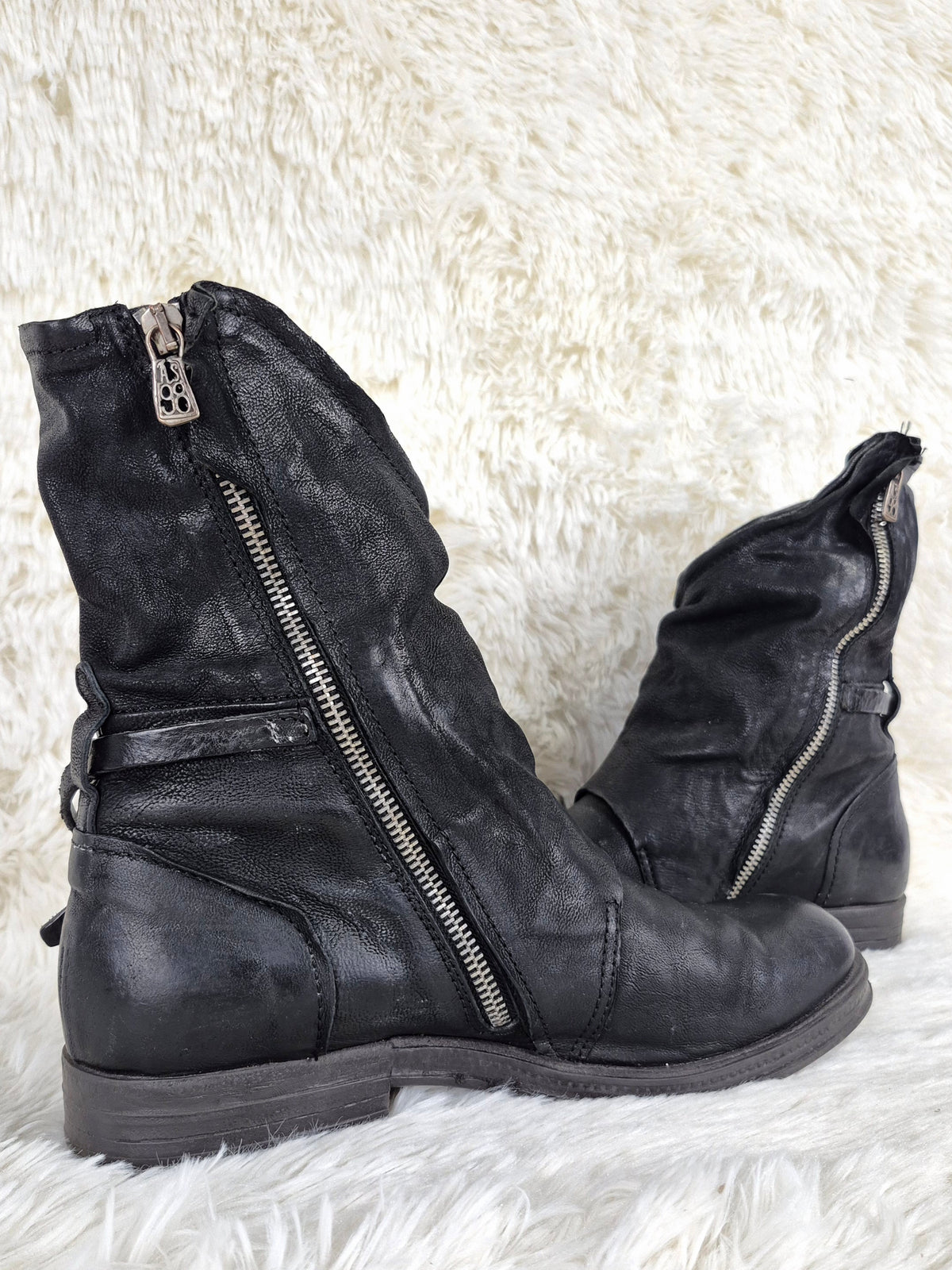 A.S.98 Raw Cut Leather Boots