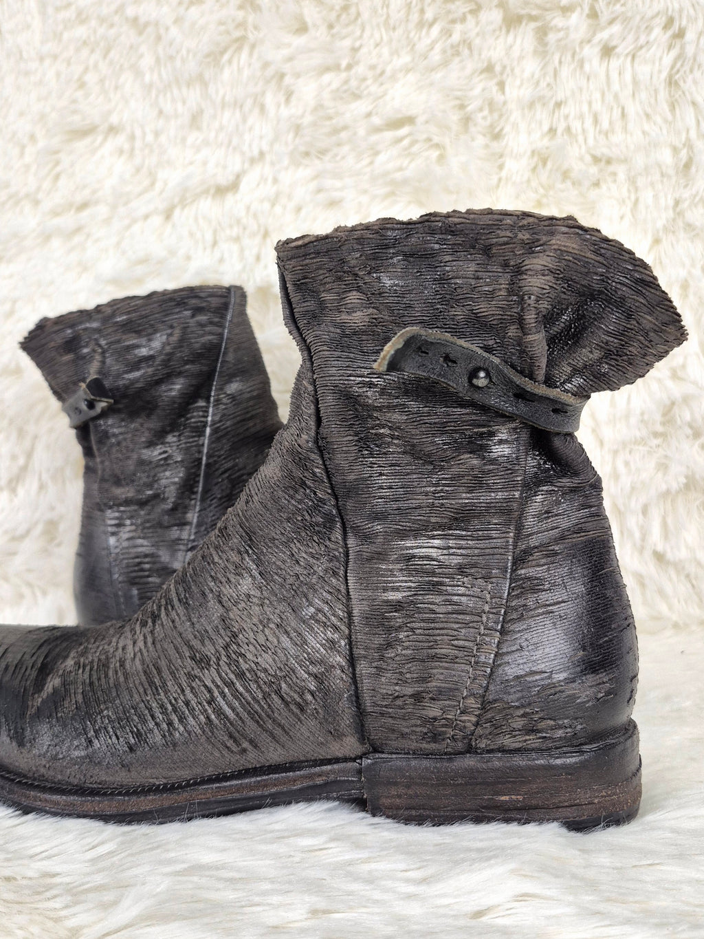 A.S.98 "Scratched" Leather Boots