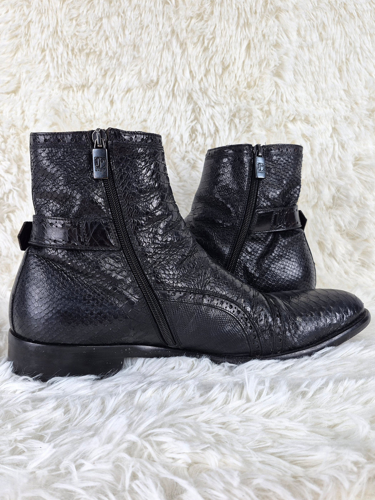 Italian Multi-Panel Python Boots