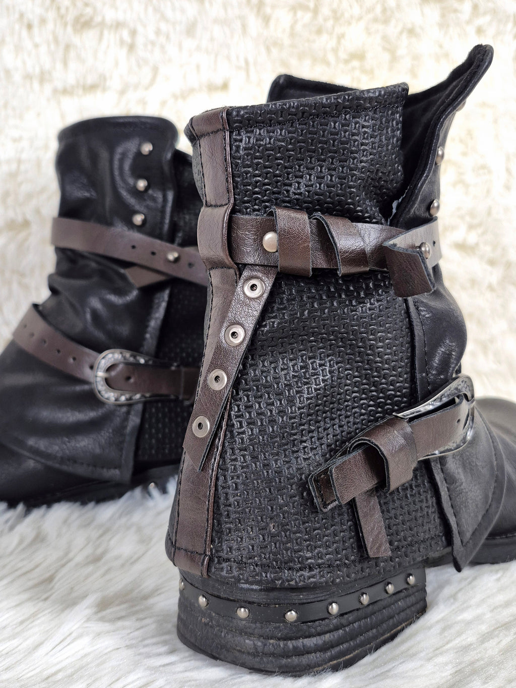 Charmed Black Leather Boots