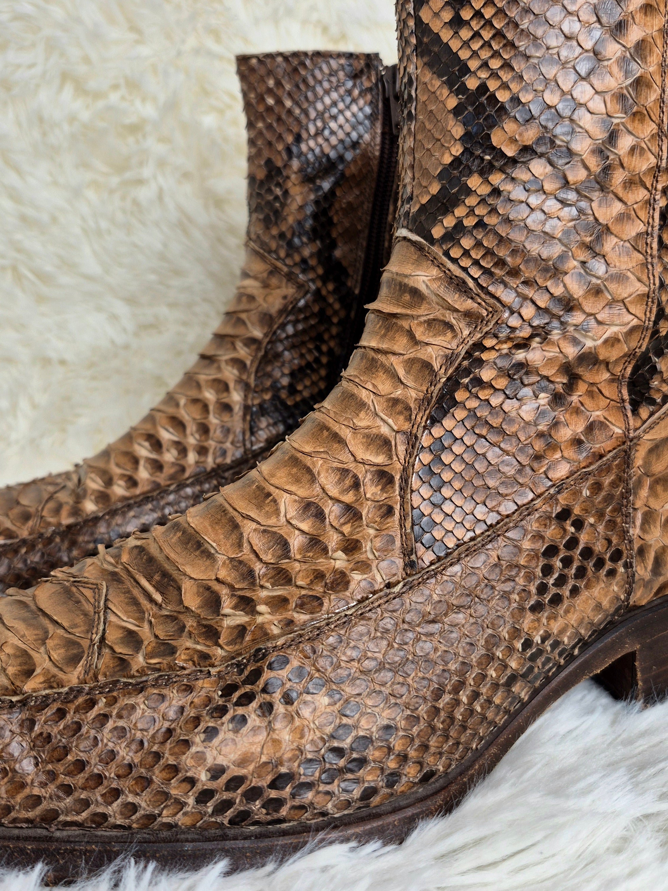 Italian Python Boots